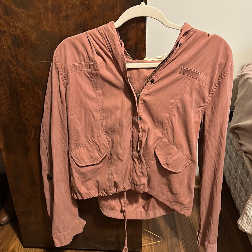 pink jacket